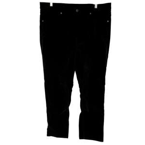 GAP vintage slim high rise black jeans women's size 18 cotton pants velvet style